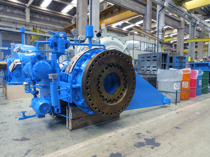 Industrial planetary gearbox installed in a heavy-duty application, engineered for high torque capacity and operational reliability.