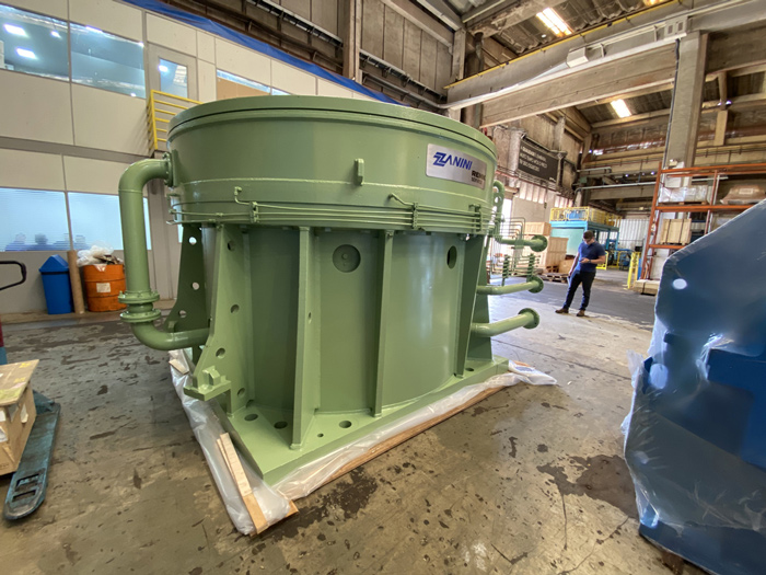 Large Zanini Renk industrial gearbox used as example for gearbox sizing and torque requirements in industrial operations.